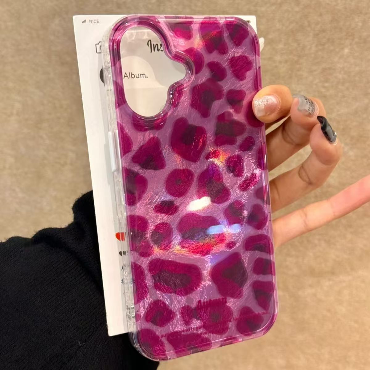 Phone Cases Brands - Purple Leopard Print Phone Case For