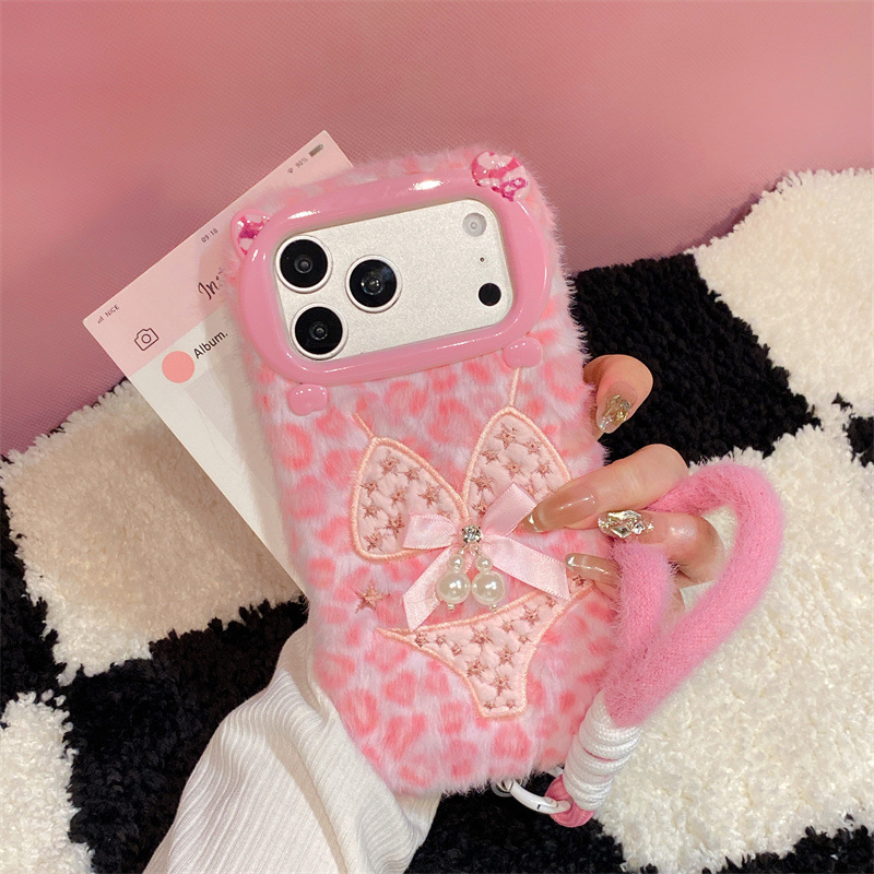 Phone Cases Apple - Luxury Leopard Print Bikini Pattern Plush