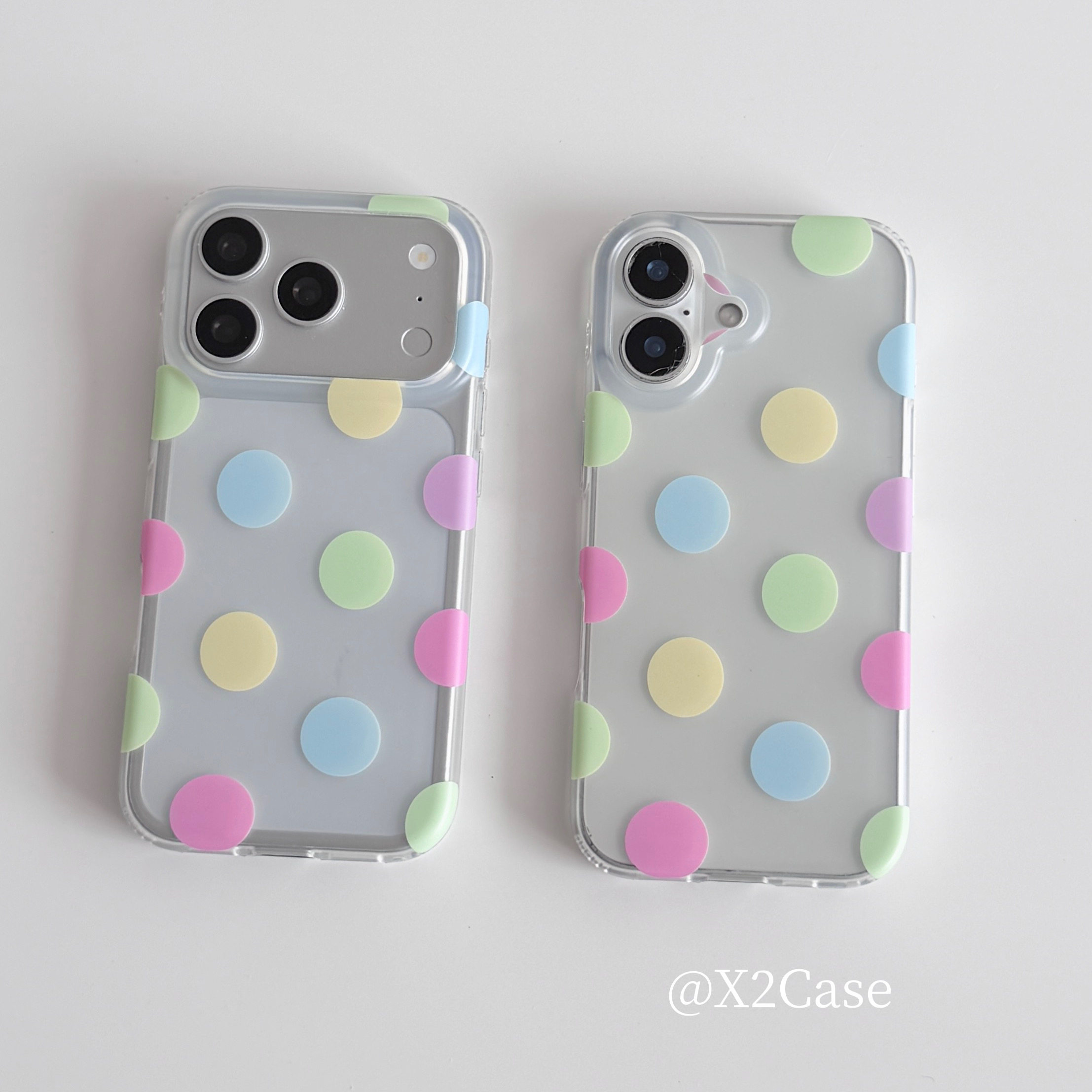 Phone Cases Otterbox - Korea Ins Colorful Polka Dots Matte