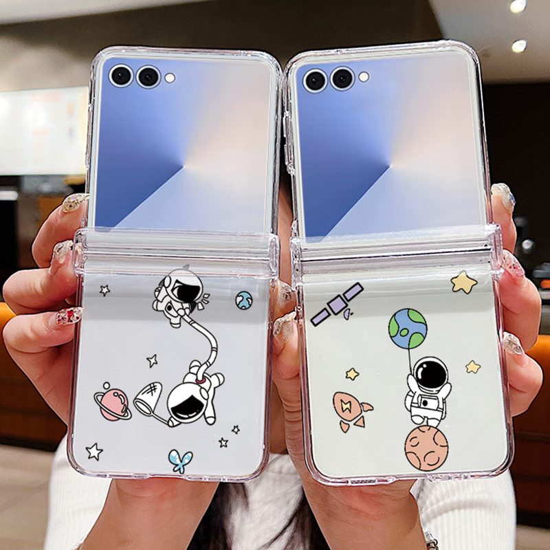 Phone Cases Clear - Astronauts Pattern Folding Phone Case For