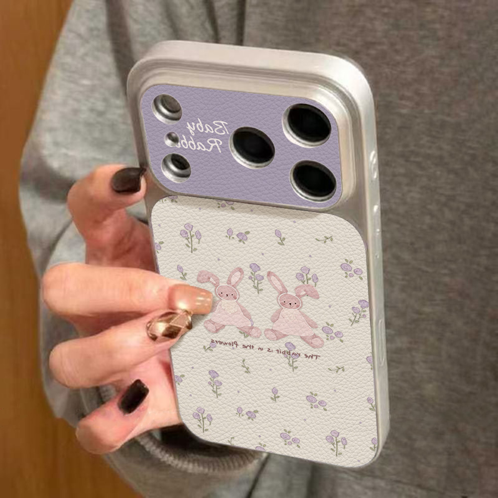 Cute Rubbit PU Leather Phone C - Phone Cases Amazon 评论和价格