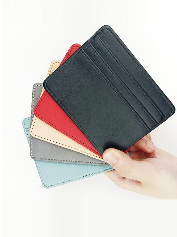 PU Leather ID Card Case - Slim - Slim Card Slot Case 评论和价格