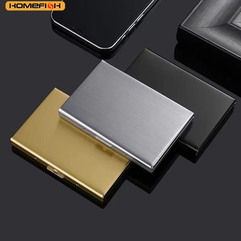 HOMEFISH RFID Blocking Stainle - Slim Card Slot Case 评论和价格