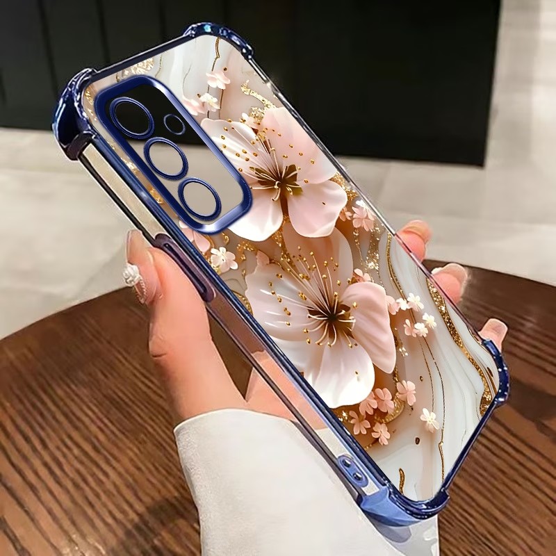 Electroplated Flower Clear Pho - Phone Cases Clear 评论和价格