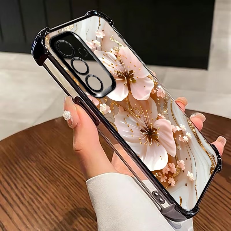 Electroplated Flower Clear Pho - Phone Cases Clear 评论和价格
