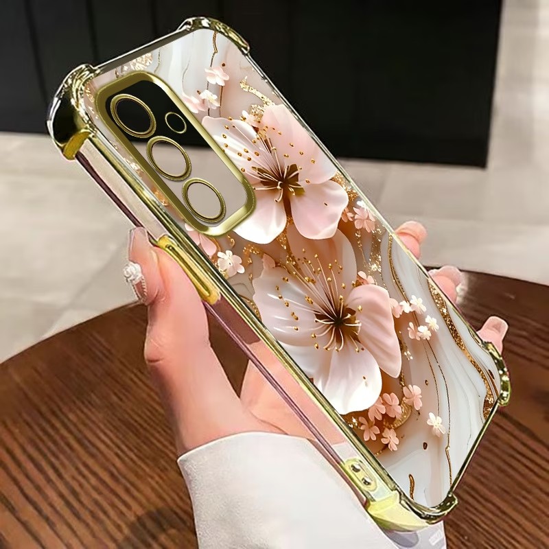Electroplated Flower Clear Pho - Phone Cases Clear 评论和价格