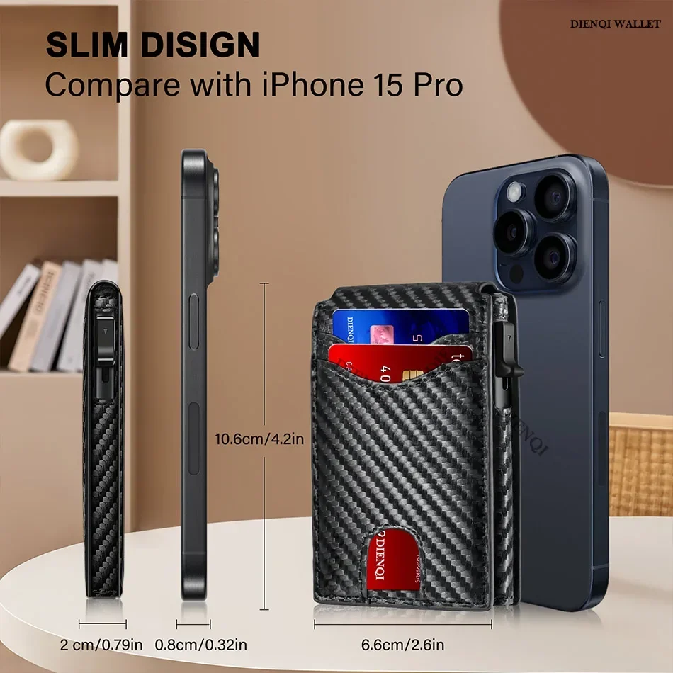 Mens Pop‑Up Money Clips Wallet - Slim Card Slot Case 评论和价格