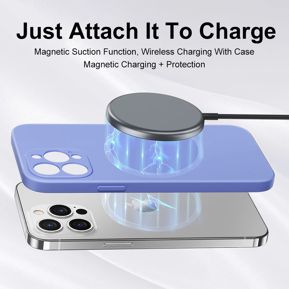 Magnetic Liquid Silicone Case  - Phone Cases That Charge Your Phone 评论和价格