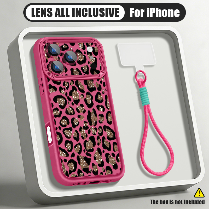 Brown Leopard Printed Lanyard  - Phone Cases Leopard Print 评论和价格