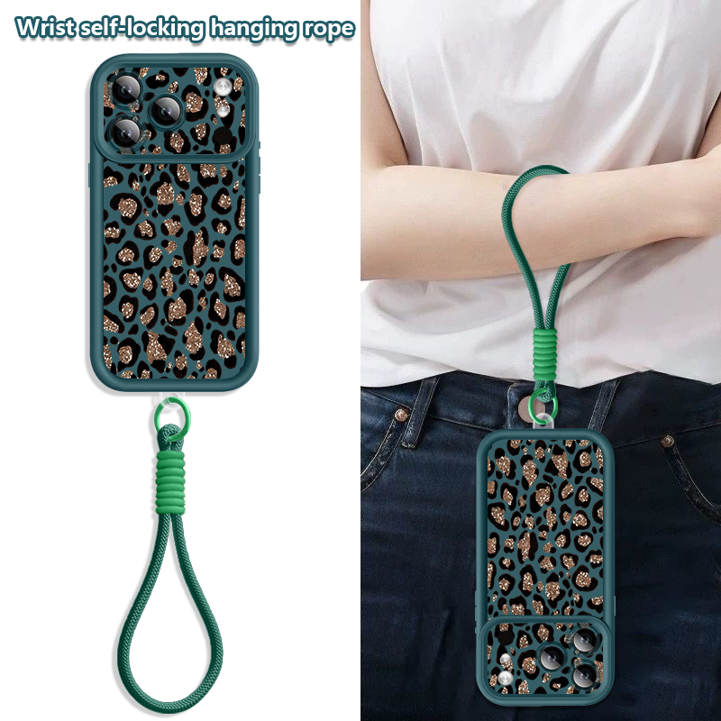 Brown Leopard Printed Lanyard  - Phone Cases Leopard Print 评论和价格
