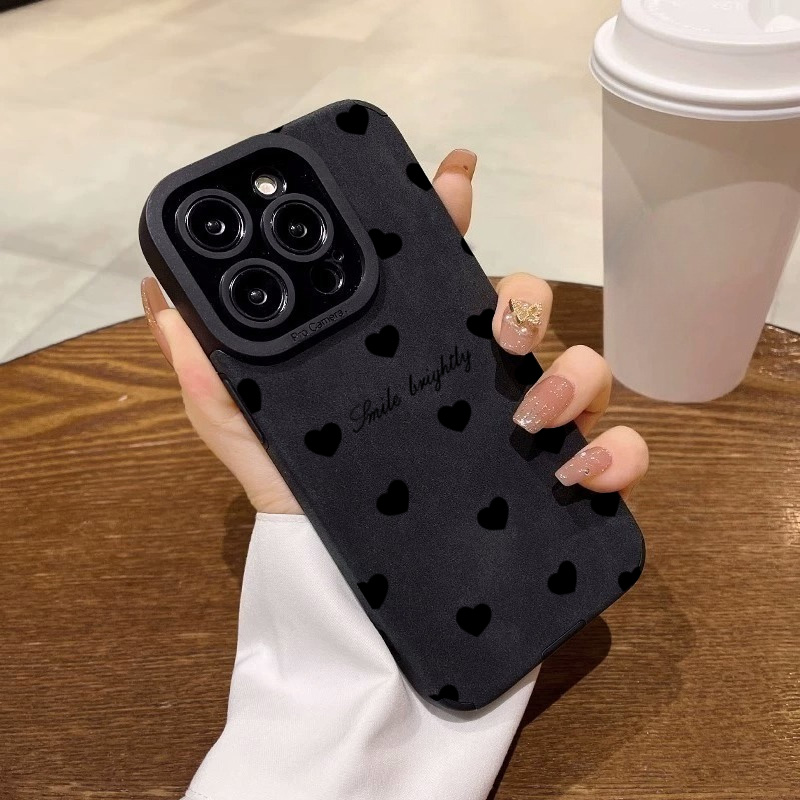 New Luxury Black Love Heart Ph - Phone Cases Otterbox 评论和价格