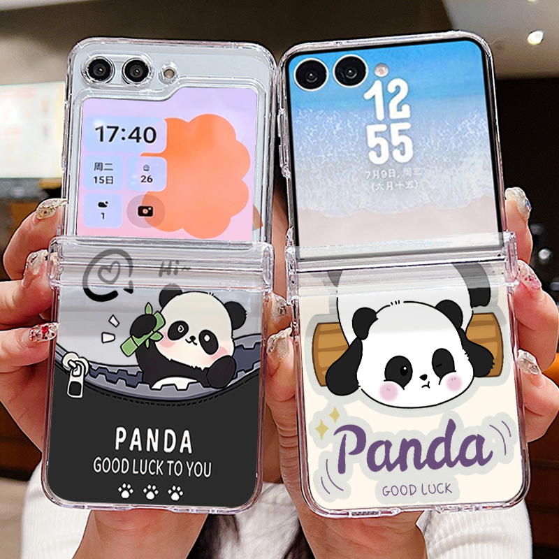 Cute Panda Pattern Phone Case  - Phone Cases Z Flip 5 评论和价格