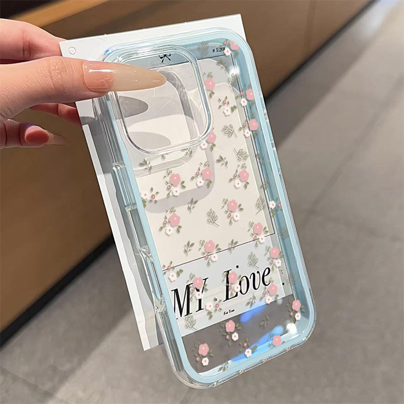 Green Leaves Pink Flower 2in1  - Phone Cases Pink 评论和价格