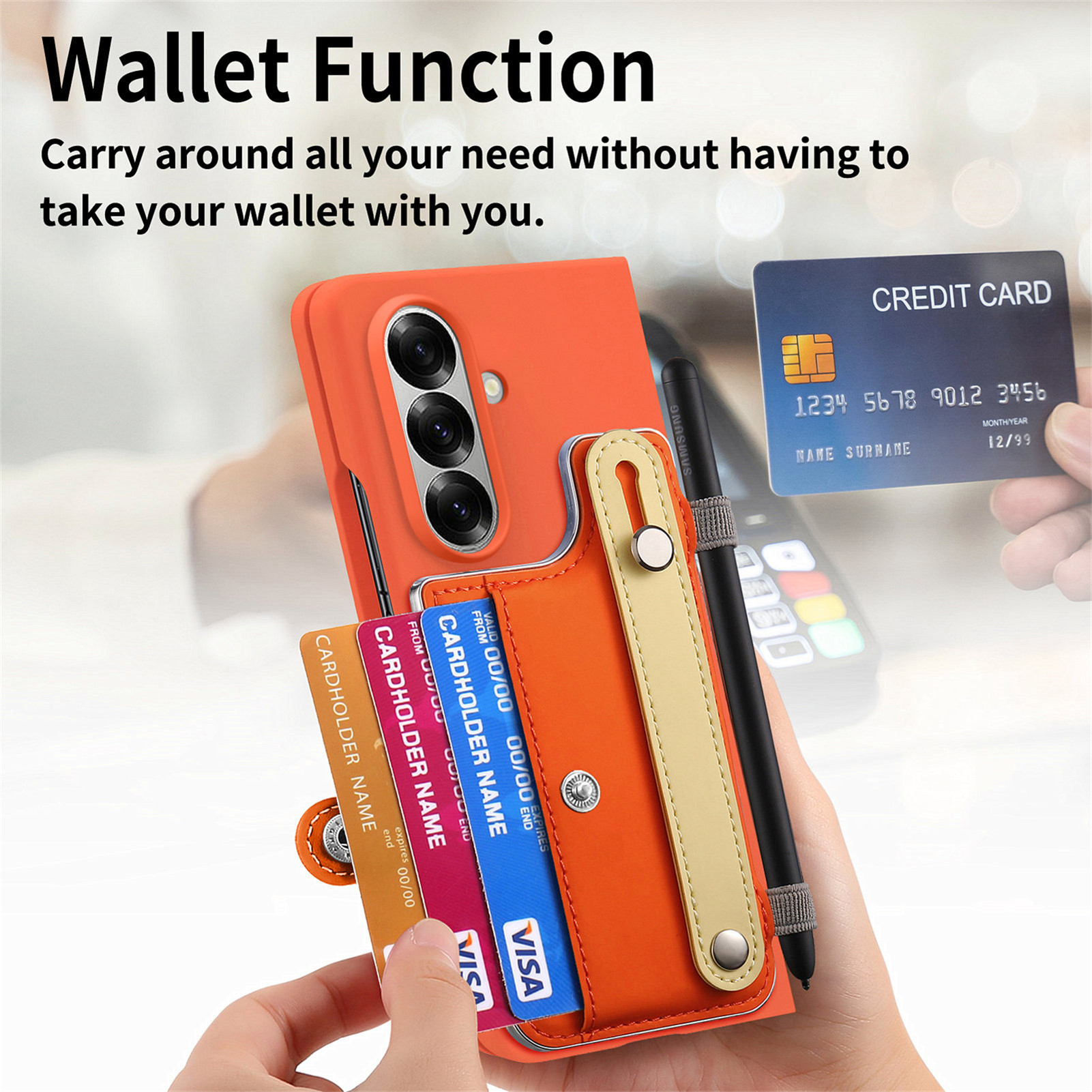 Wrist Strap Card Slot Full Cov - Slim Card Slot Case 评论和价格