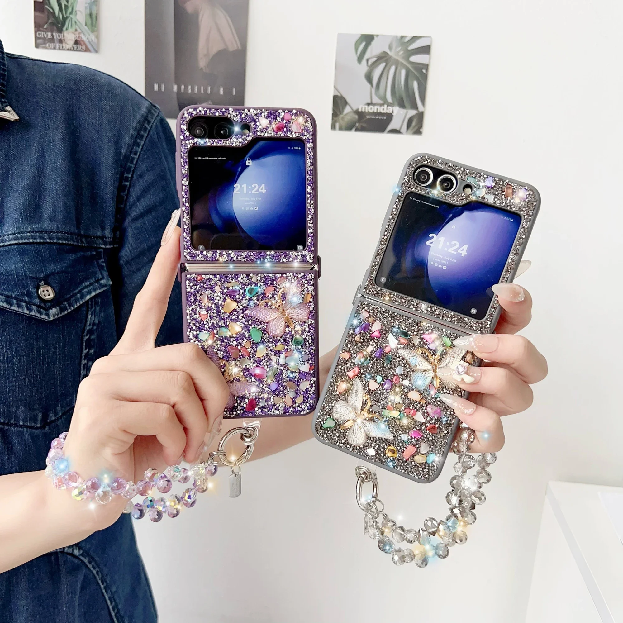 Luxury Glitter Phone Case For  - Phone Cases Z Flip 5 评论和价格