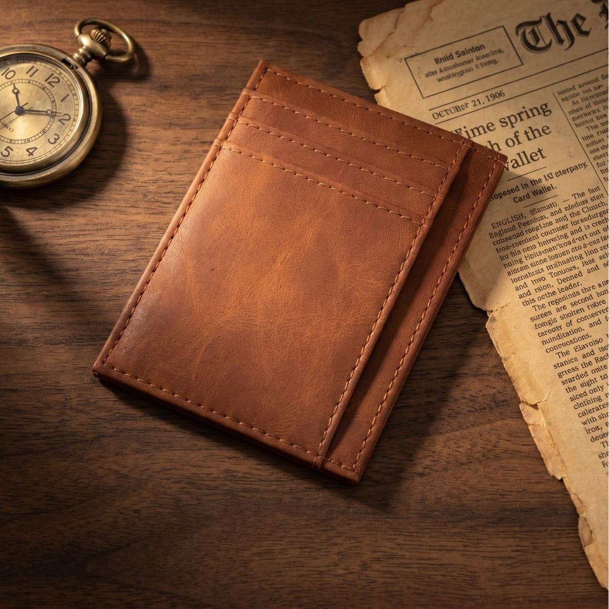 Ultra Slim PU Leather Card Hol - Slim Card Slot Case 评论和价格