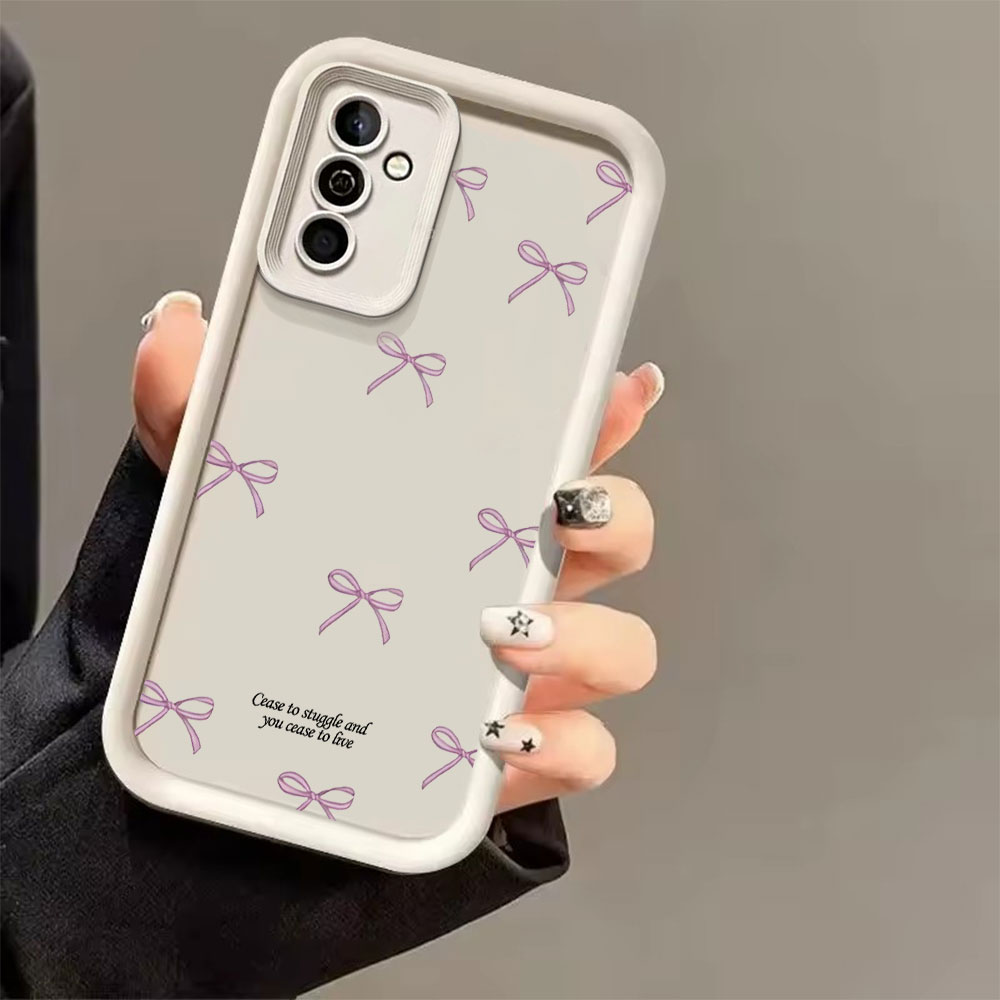 Pink Bow Print Soft TPU Phone  - Phone Cases Pink 评论和价格