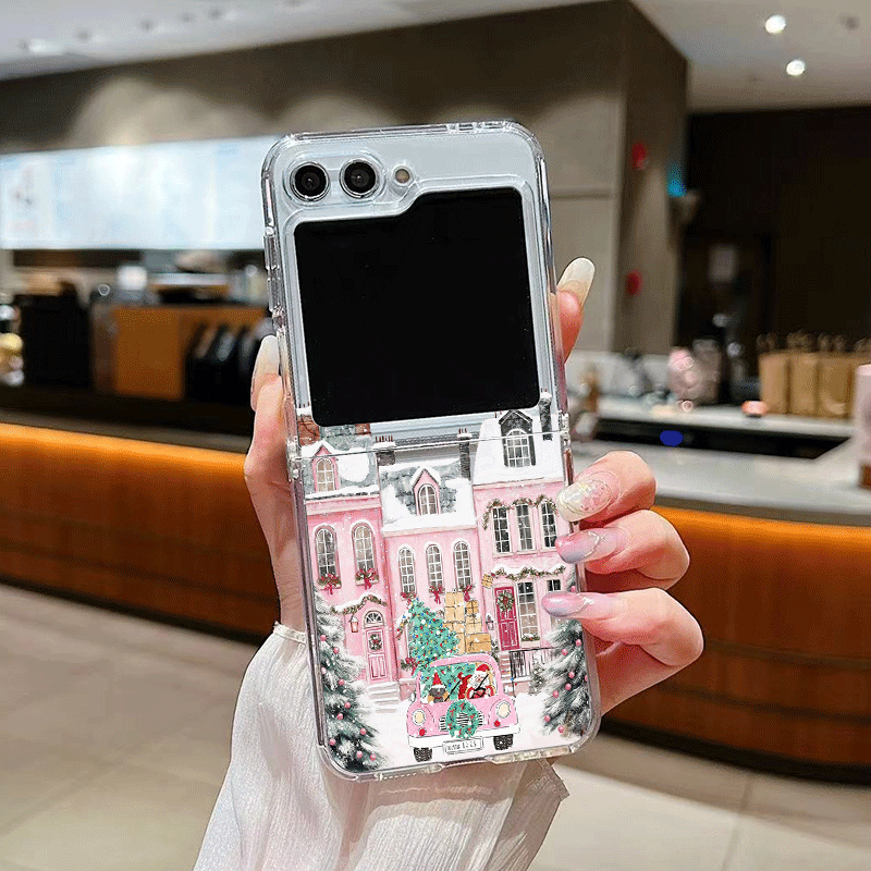 Rural Building Snow Scenery Ch - Phone Cases Z Flip 5 评论和价格
