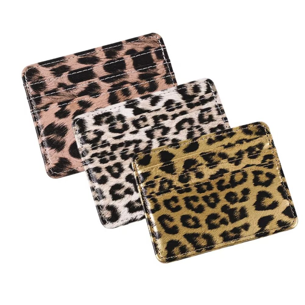 Classics PU Leather Leopard Pr - Slim Card Slot Case 评论和价格