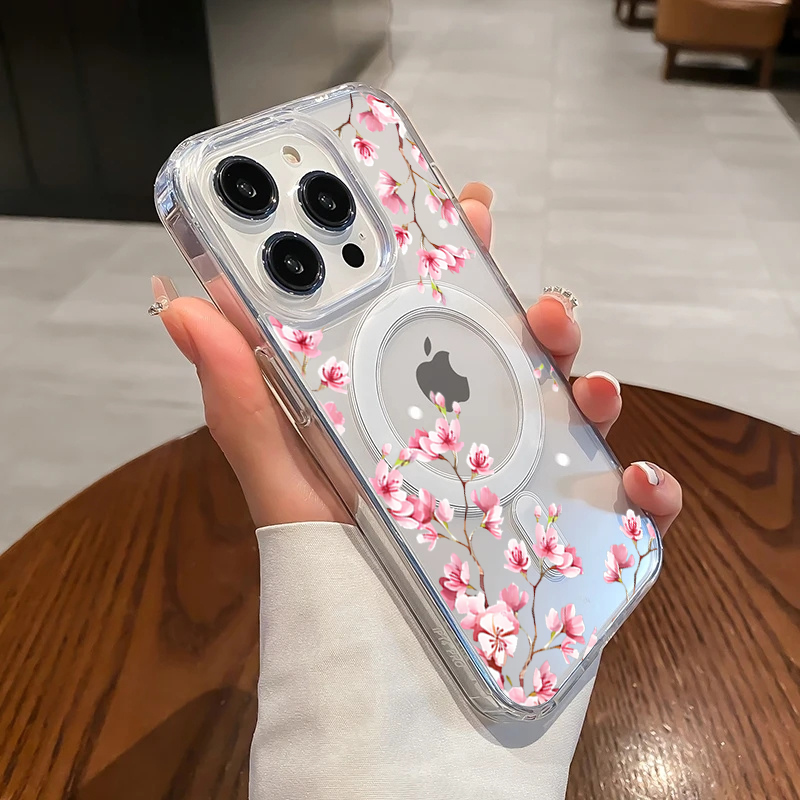 Luxury Pink INS Flowers Case F - Phone Cases Pink 评论和价格