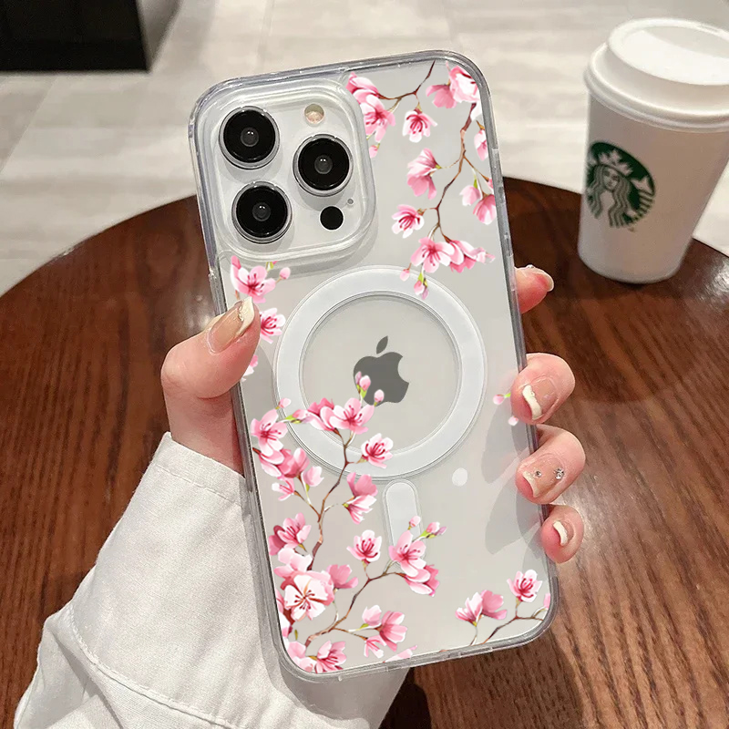 Luxury Pink INS Flowers Case F - Phone Cases Pink 评论和价格
