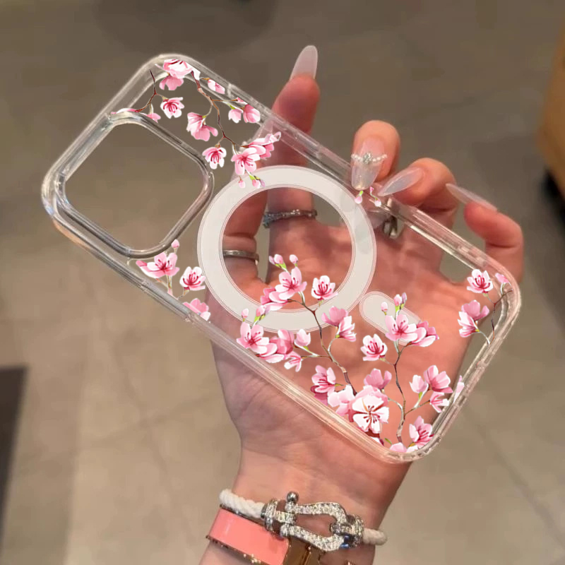 Luxury Pink INS Flowers Case F - Phone Cases Pink 评论和价格