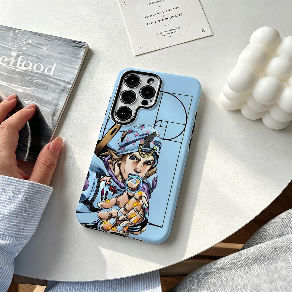 Hot cool Anime J-JOJO Steel Ba - Phone Cases Anime 评论和价格