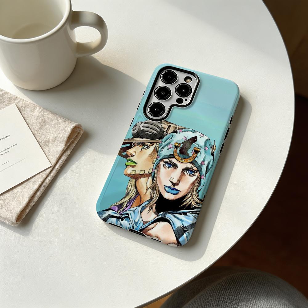 Hot cool Anime J-JOJO Steel Ba - Phone Cases Anime 评论和价格