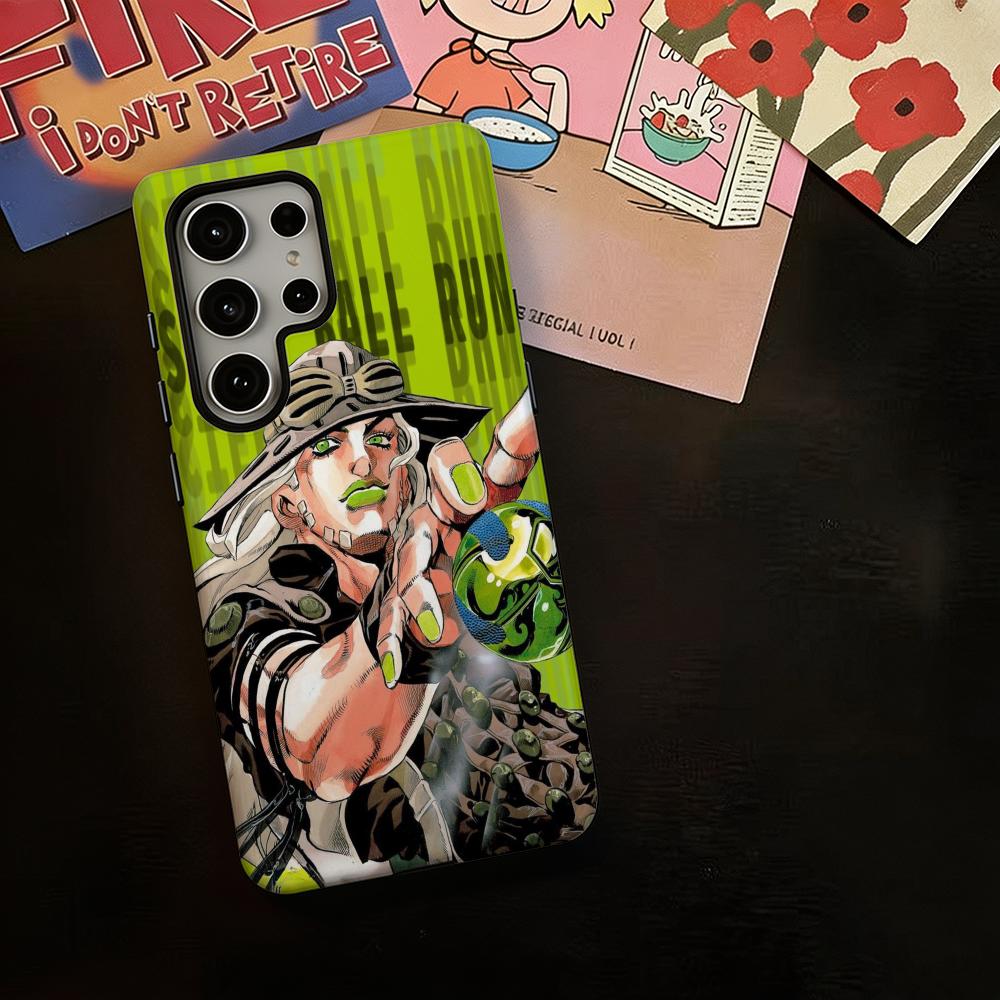 Hot cool Anime J-JOJO Steel Ba - Phone Cases Anime 评论和价格