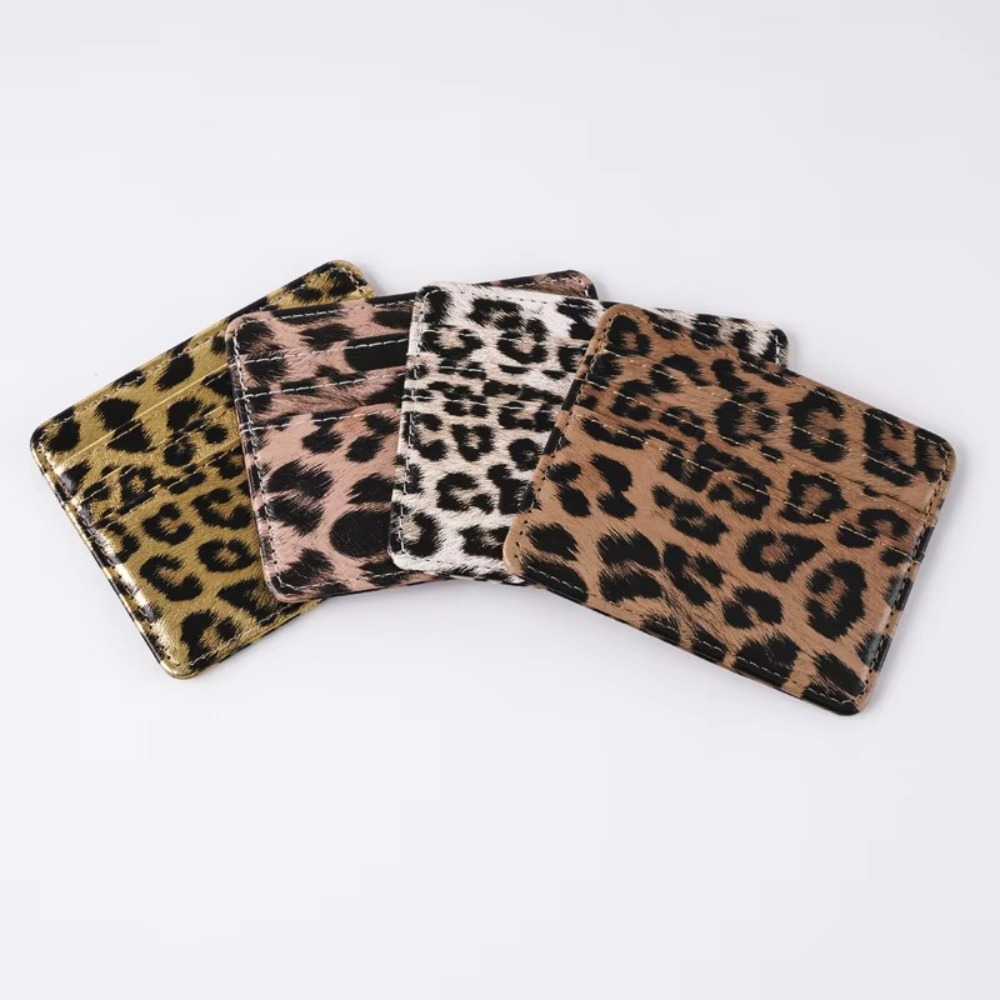 Classics PU Leather Leopard Pr - Slim Card Slot Case 评论和价格
