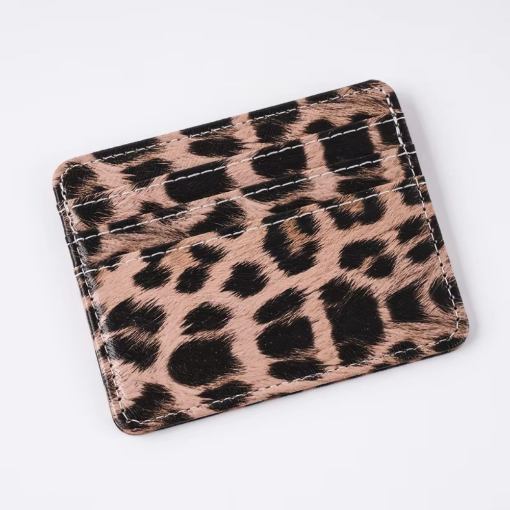 Classics PU Leather Leopard Pr - Slim Card Slot Case 评论和价格