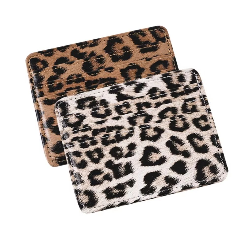 Classics PU Leather Leopard Pr - Slim Card Slot Case 评论和价格