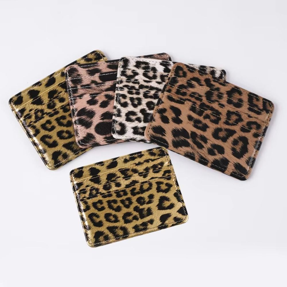Classics PU Leather Leopard Pr - Slim Card Slot Case 评论和价格