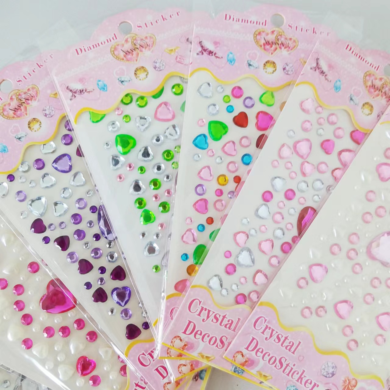 Heart 3D Stickers Diamond Vira - Phone Cases Viral 评论和价格