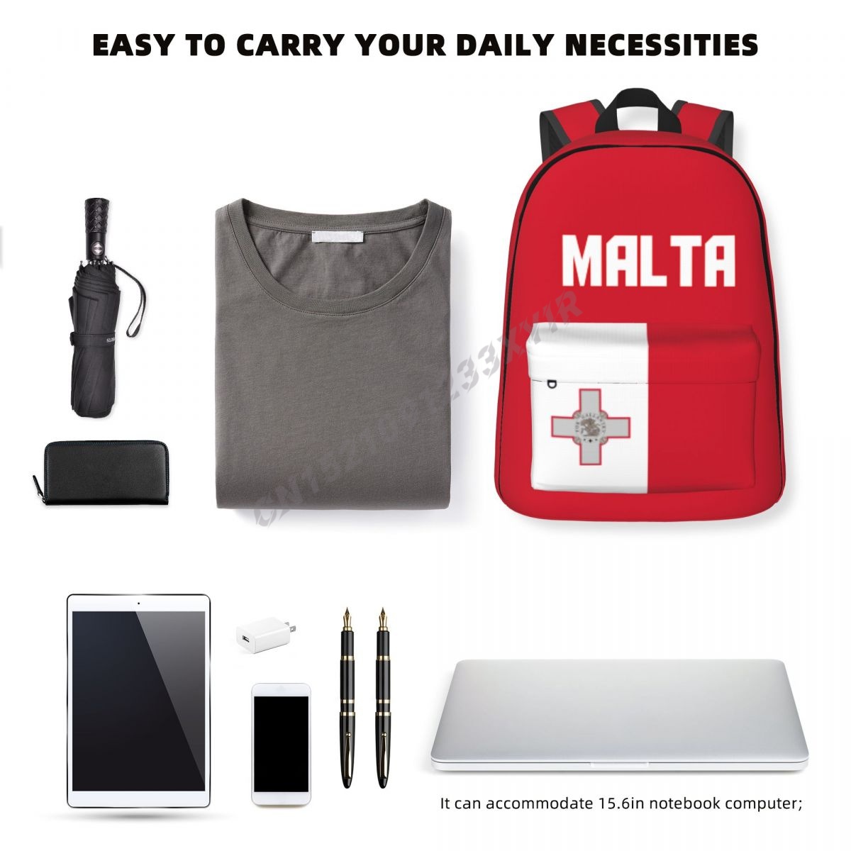 Unisex Backpack Malta Flag Mal - Phone Cases Malta 评论和价格