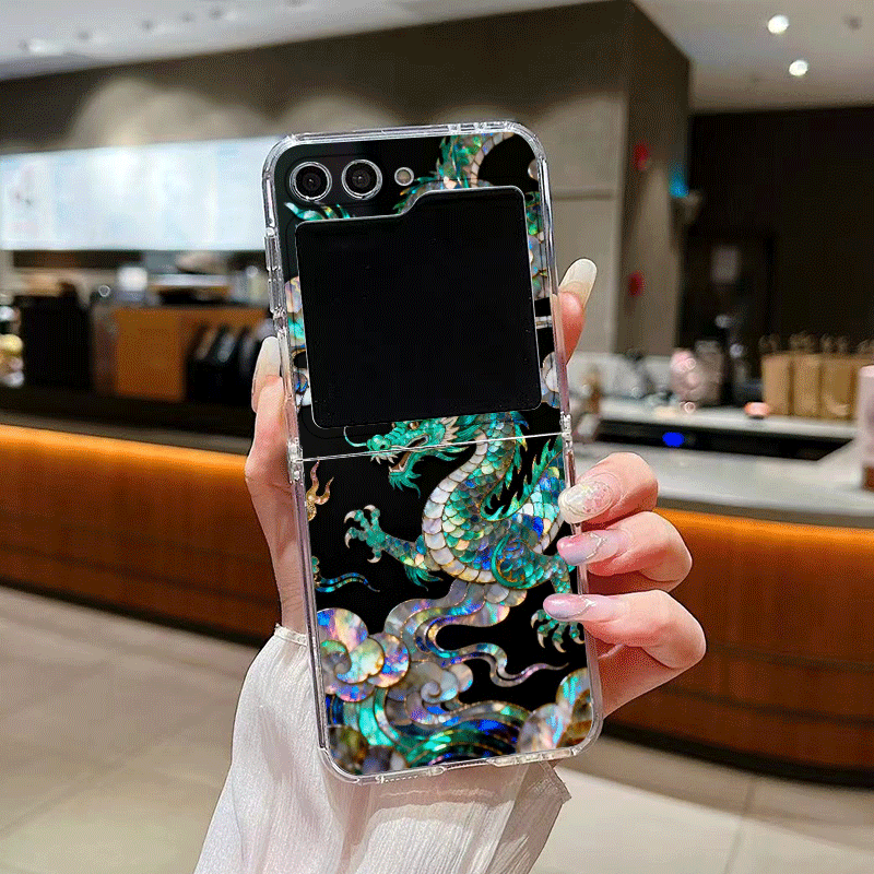 Stylish Tiger Dragon Marble Te - Phone Cases Z Flip 5 评论和价格