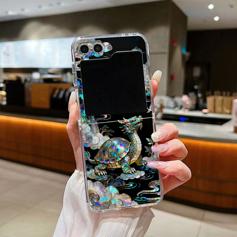 Stylish Tiger Dragon Marble Te - Phone Cases Z Flip 5 评论和价格