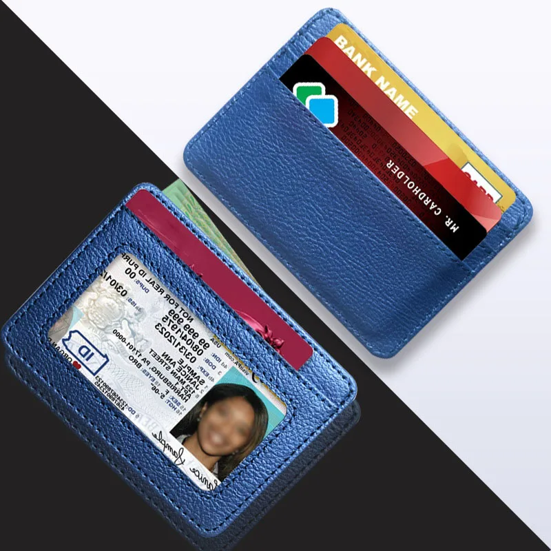 New Thin PU Leather Mini Walle - Slim Card Slot Case 评论和价格