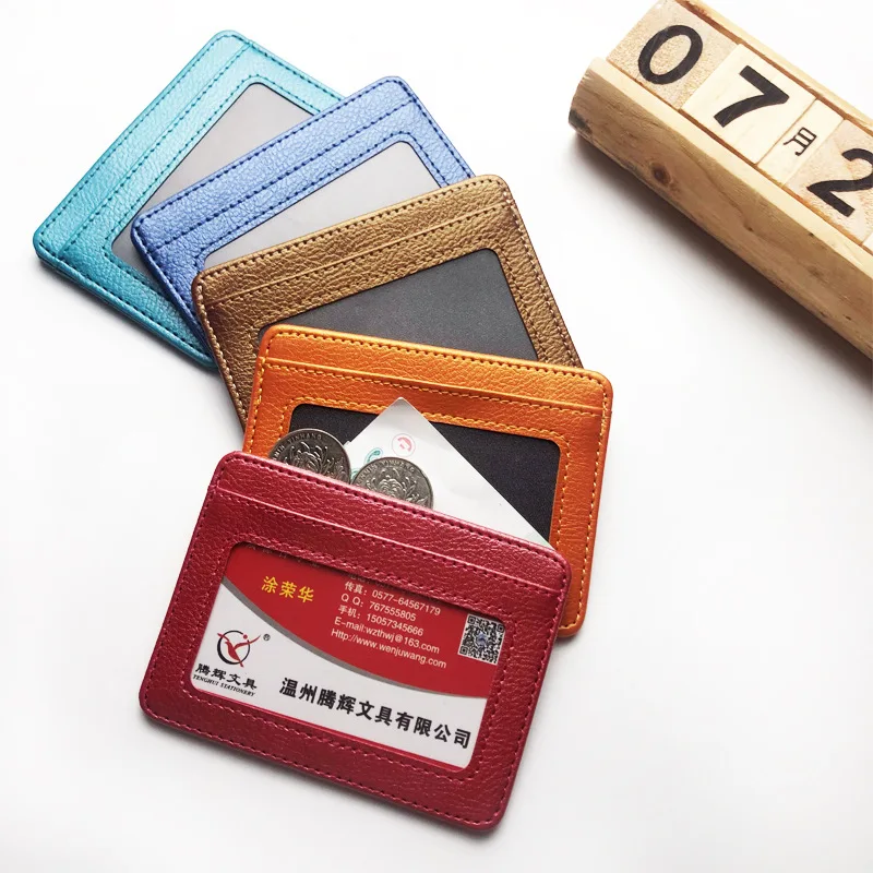 New Thin PU Leather Mini Walle - Slim Card Slot Case 评论和价格