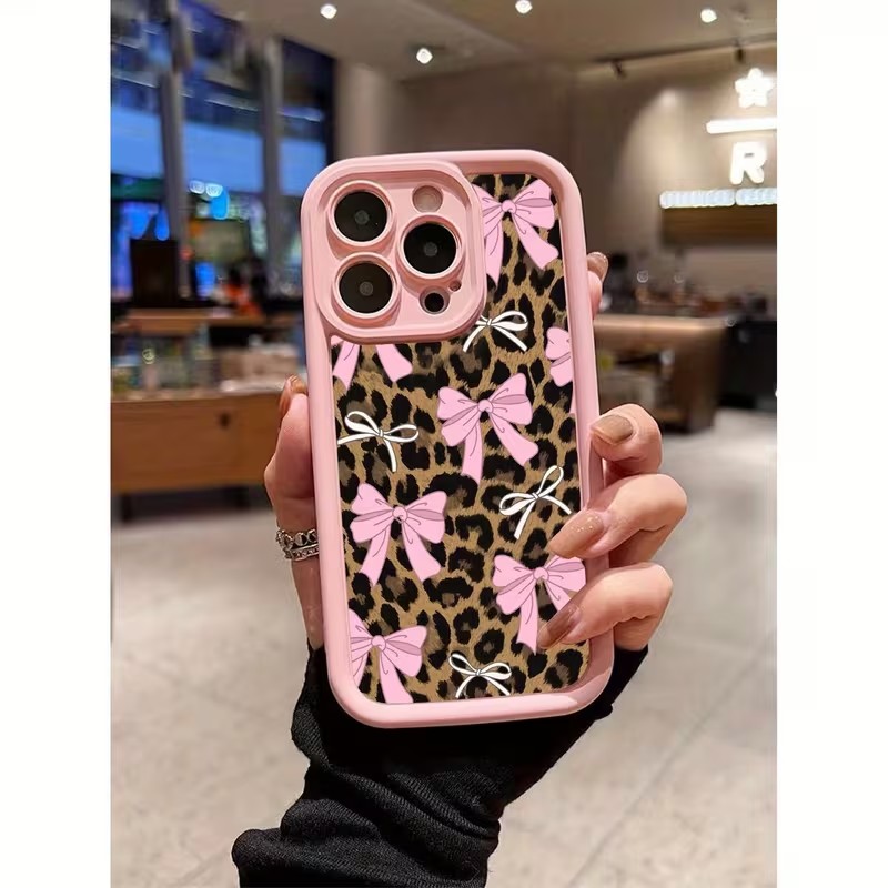 Leopard Print Bow Phone Case F - Phone Cases Leopard Print 评论和价格