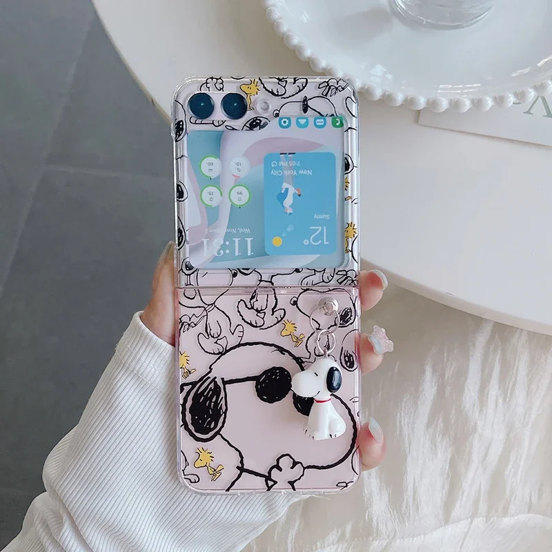 Cute Cartoon Snoopy Charlie Br - Phone Cases Z Flip 5 评论和价格