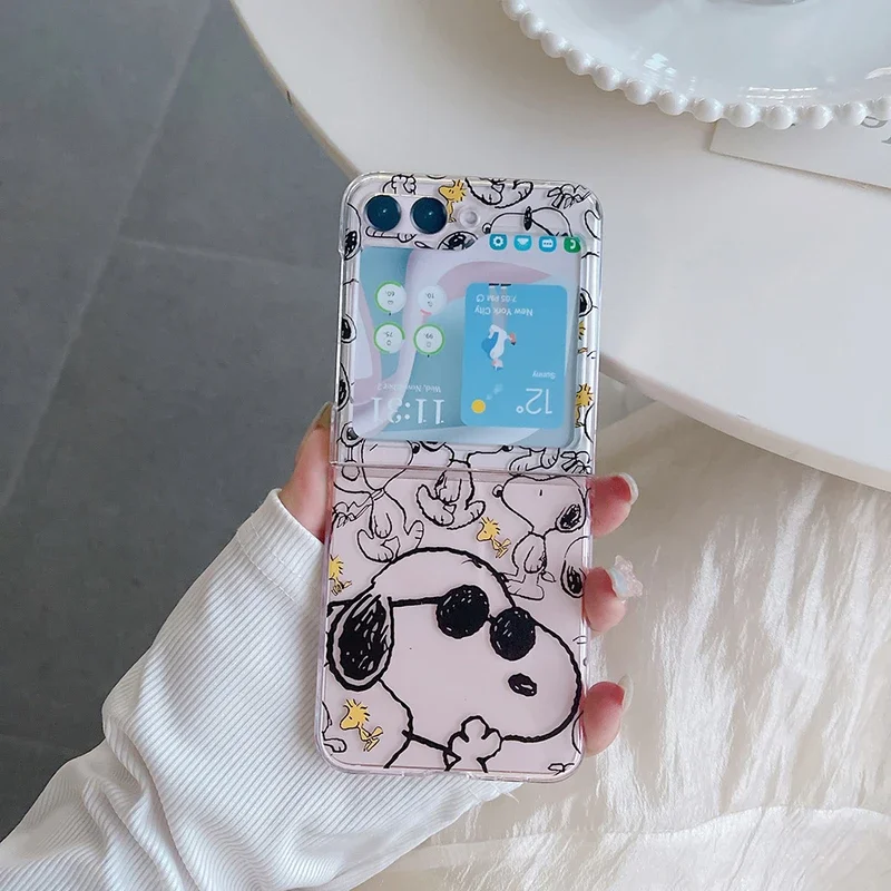 Cute Cartoon Snoopy Charlie Br - Phone Cases Z Flip 5 评论和价格
