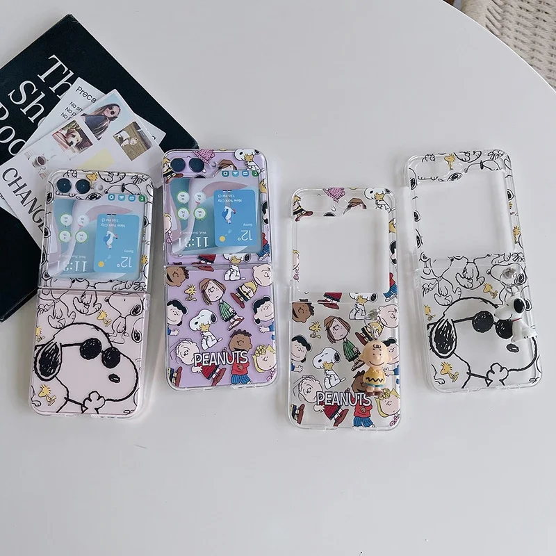 Cute Cartoon Snoopy Charlie Br - Phone Cases Z Flip 5 评论和价格