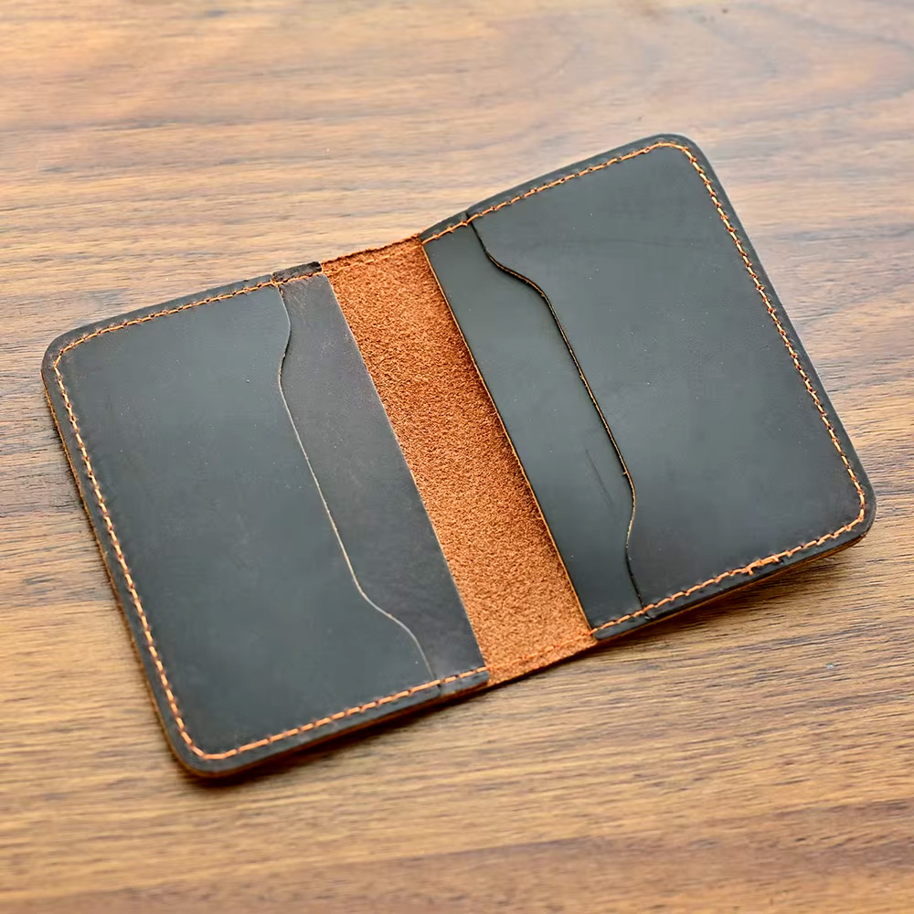 100% Genuine Leather Slim Cred - Slim Card Slot Case 评论和价格