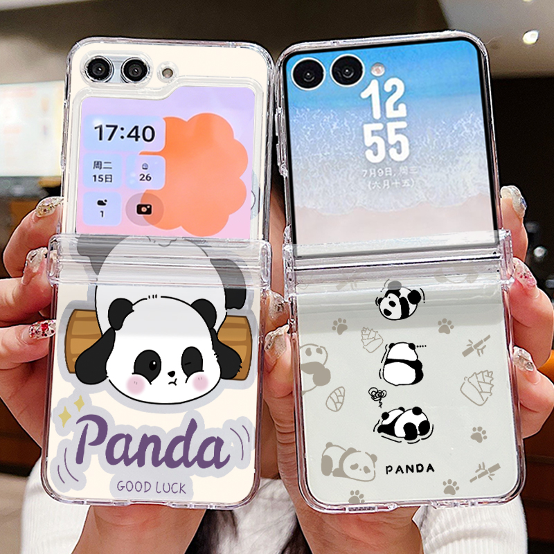 Cartoon Panda Printed Phone Ca - Phone Cases Z Flip 5 评论和价格