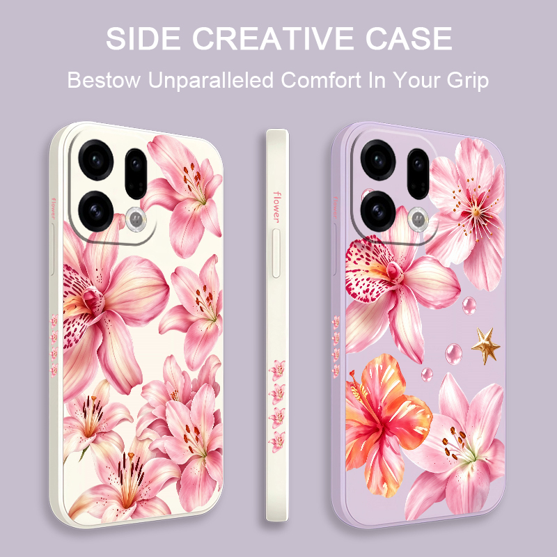 Cute Pink Lily Flowers Phone C - Oppo Reno 12 评论和价格