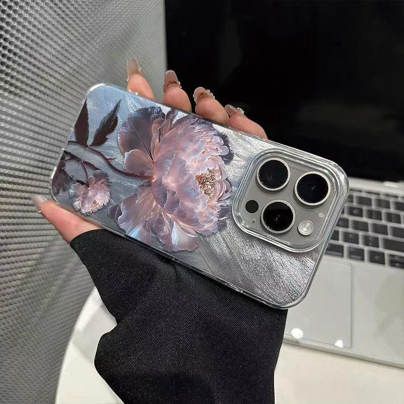 Pink Peony Lotus Pattern Phone - Phone Cases Pink 评论和价格