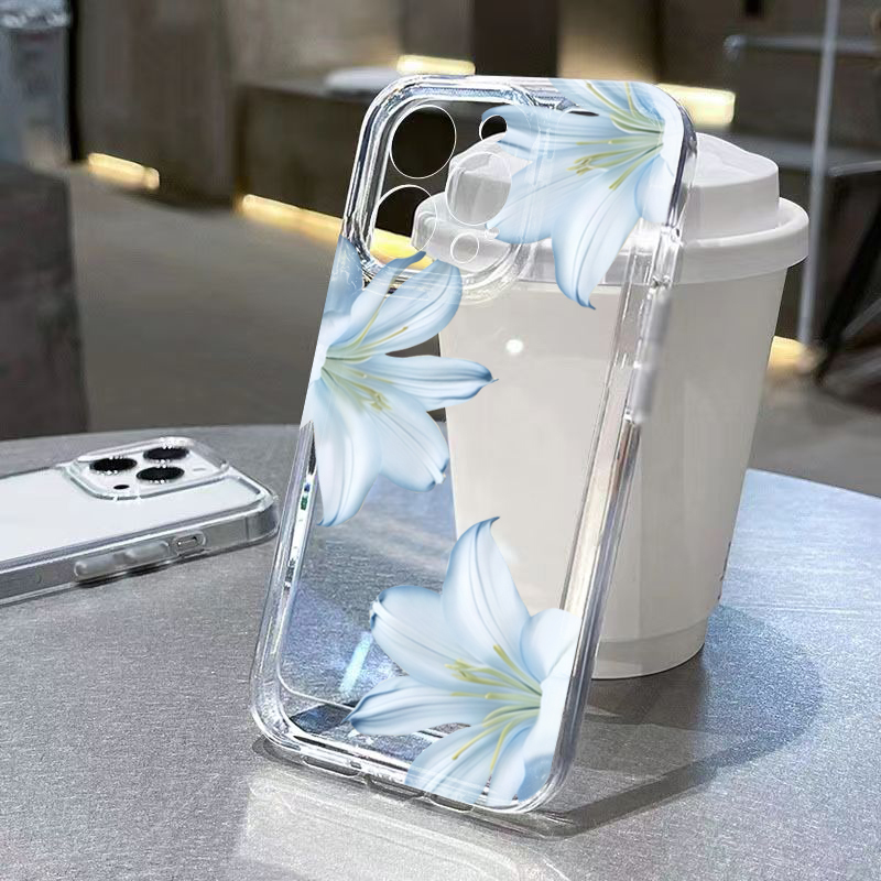 Fashion Exquisite White Lily F - Phone Cases Clear 评论和价格