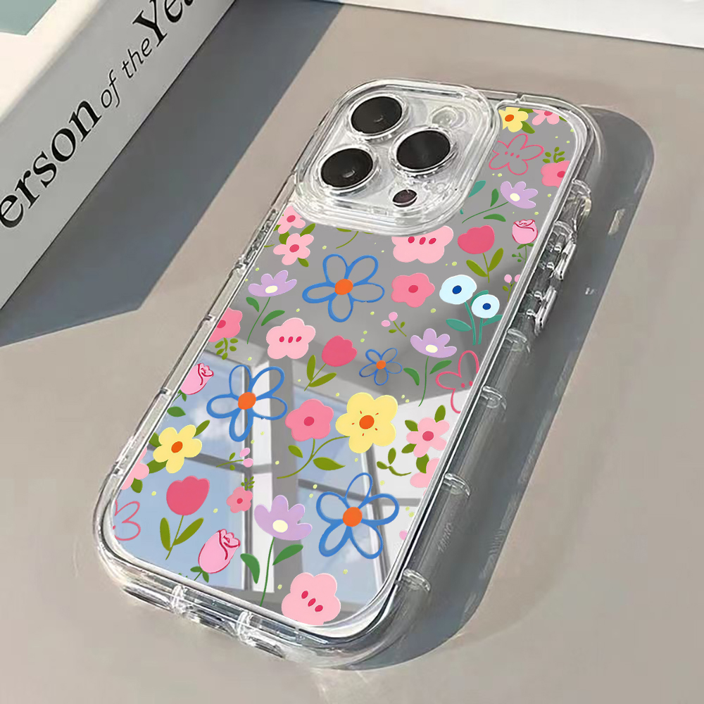Korean Ins Style Floral Silver - Phone Cases Otterbox 评论和价格