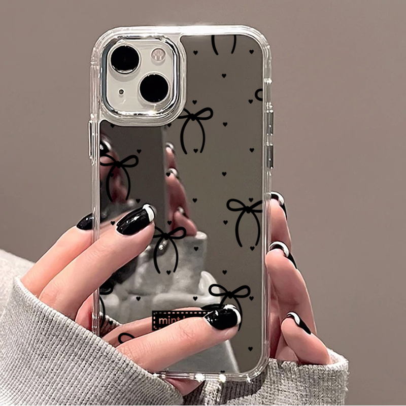 Cute Pink Black Bow Pattern Mi - Phone Cases Pink 评论和价格